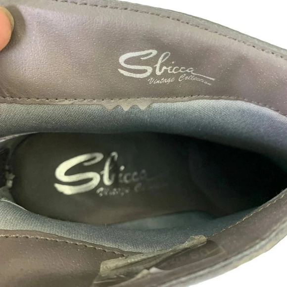 Sbicca Vintage Collection Women's Gray Fringe Ankle Boots Size 7 Faux Leather - Picture 9 of 16